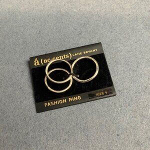 Accents Lane Bryant Rings Lot Of 3 Size 9 Silver Minimalist Fashion New Women